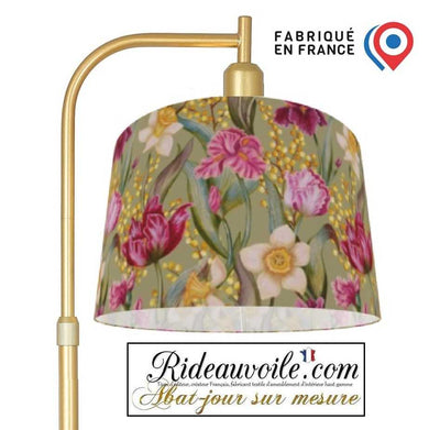 Architectes lumière d'Intérieur - Carcasses rond cylindrique d'Abat-Jour floral fleur