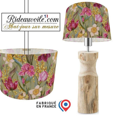 Architectes lumière d'Intérieur - Carcasses rond cylindrique d'Abat-Jour floral fleur