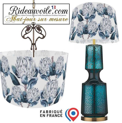 Abat-jour suspension La protée royale, Protea cynaroides, grandes fleurs exotiques