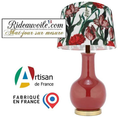 Suspension d'intérieur abat-jour designer Art luminaire luxe sur mesure tissu floral