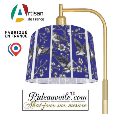 Abat-jour bleu technique architecte lumière Luminaire sur mesure Paris