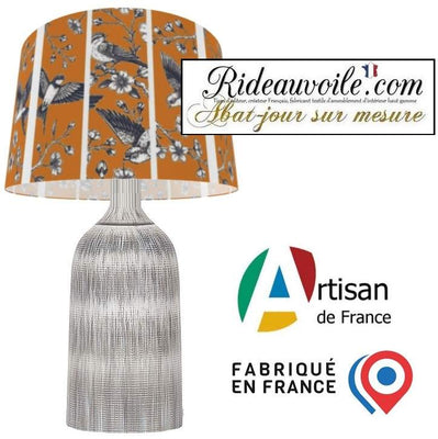 Architect custom Lighting designer lampshade interior | Abat-jour oiseaux sur mesure