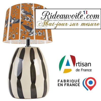 Architect custom Lighting designer lampshade interior | Abat-jour oiseaux sur mesure