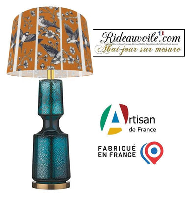 Architect custom Lighting designer lampshade interior | Abat-jour oiseaux sur mesure