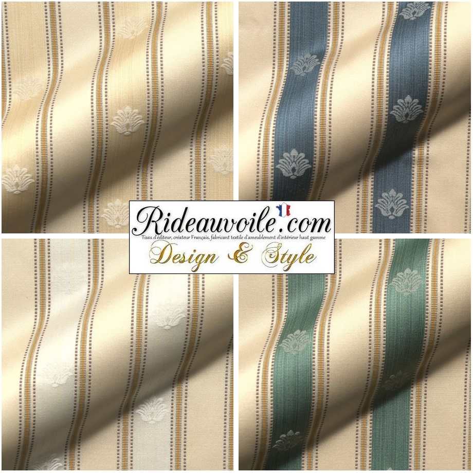 Tissu Velours Côtelé Fleur Magnolia Beige De Qualité, Tissus Au Mètre