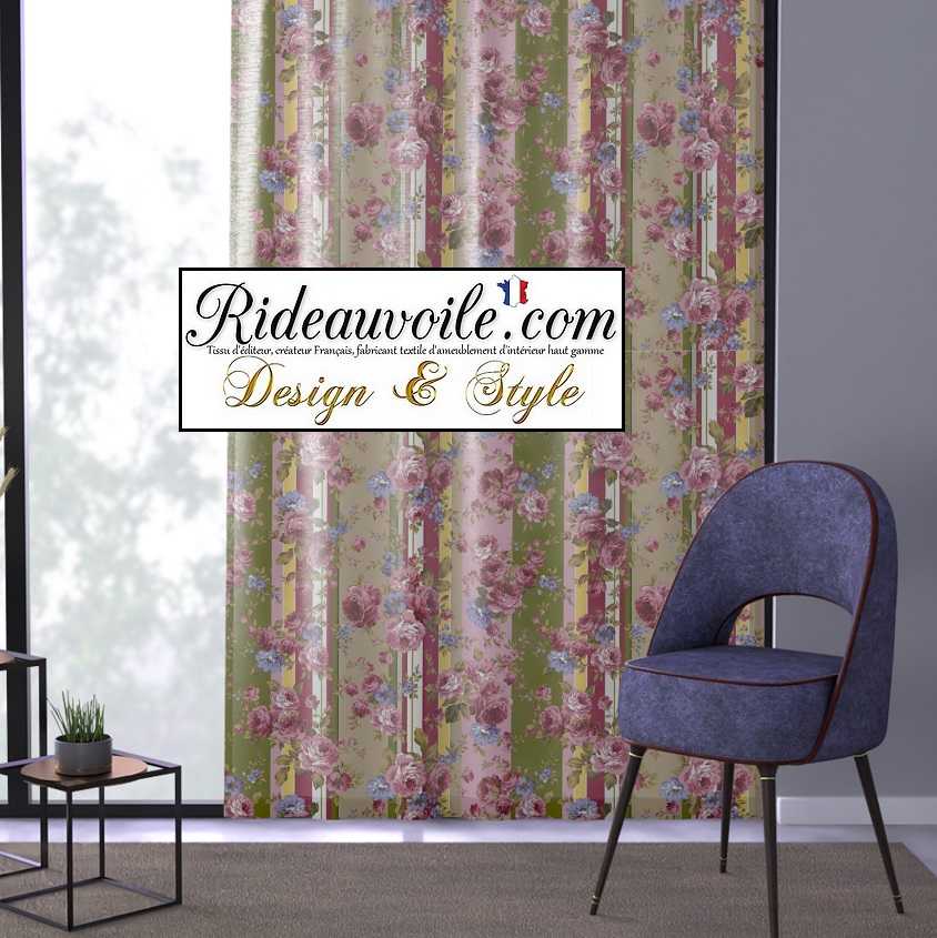 Fusion - Rideaux Floraux Vintage Blanc/Rouge 117 x 137 cm - 100% Coton - 2 Panneaux - Rideaux plissés avec Fleurs Rouges - Collection Jeannie Fusion - Rideaux Floraux Vintage Blanc/Rouge 117 x 137 cm - 100% Coton - 2 Panneaux - Rideaux plissés avec Fleurs Rouges - Collection Jeannie