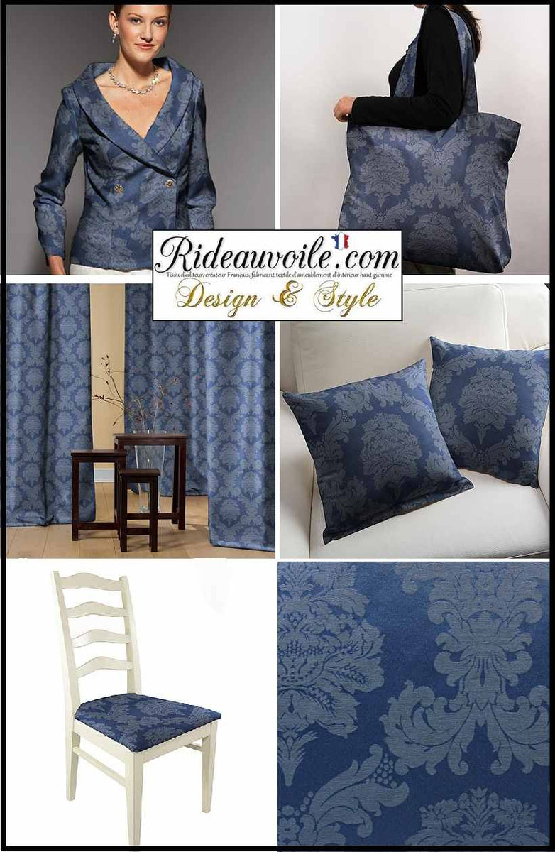 Soimoi Tissu En Soie Rayé & Imprimé Damas Marocain Tissu Au Mètre