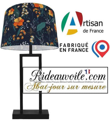 Création artisan suspension abat-jour objet décoratif luminaire sur mesure floral fleur