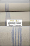 Toile Lin épais mètre ameublement rayures bleu tapisserie fauteuil confection rideau