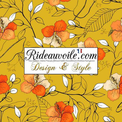Créateur luminaire Abat-jour intérieur sur mesure tissu floral imprimé petites fleurs