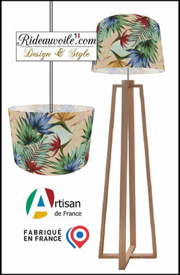 Confection Abat-jour intérieur sur mesure motif Exotique Tropicale Feuilles