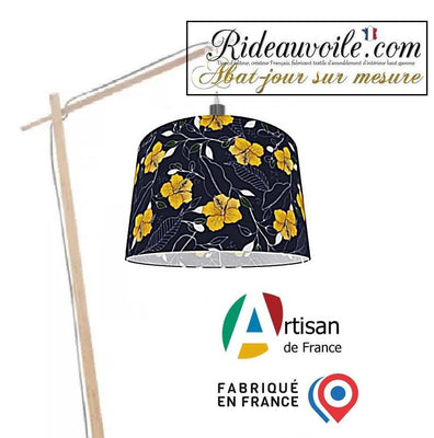 Création artisanale originale suspension abat-jour fleuri sur mesure Hôtellerie Restaurant