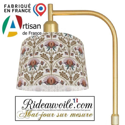 Tissu d'ameublement imprimé fleur indienne ethnique abat-jour suspension sur mesure