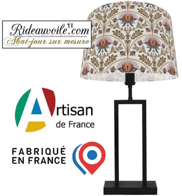 Tissu d'ameublement imprimé fleur indienne ethnique abat-jour suspension sur mesure