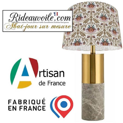 Tissu d'ameublement imprimé fleur indienne ethnique abat-jour suspension sur mesure