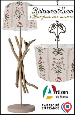 Tissu imprimé fleur indienne ethnique conception abat-jour suspension sur mesure