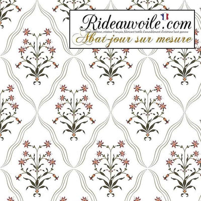 Abat-jour Contrecollé suspension motif Fleur Tissu ethnique imprimé graphique Indien