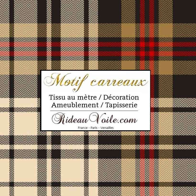 Tissu Coton Imprimé écossais (tartan) Vert Et Bleu - Vendu Au Mètre, Pour Rideaux, Vêtements, Déco