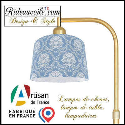Architecte intérieur designer Aménagement décoration Abat-jour bleu Rococo floral