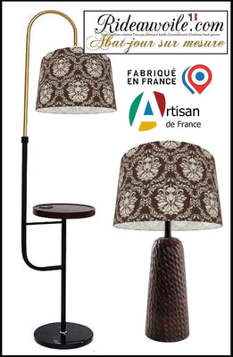 Abat-jour sur mesure impression personnalisée Tissu éditeur créateur luminaire Paris