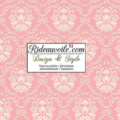 Architecte intérieur designer décoration Abat-jour rose sur mesure imprimé fleurs