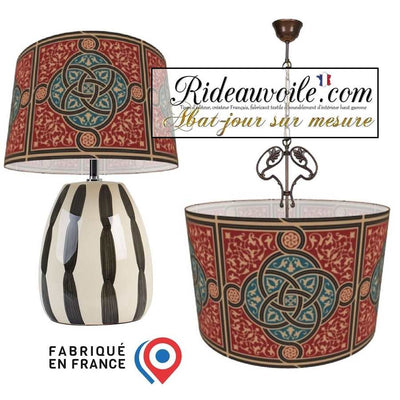 Suspension luminaire abat-jour sur mesure design Ethnique Oriental Asie Maghreb