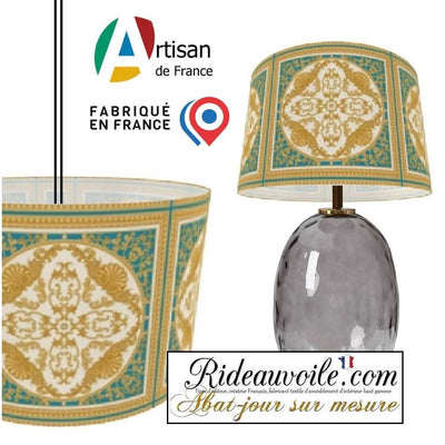 Suspension luminaire abat-jour sur mesure | Tissu Ethnique Oriental Asie Maghreb