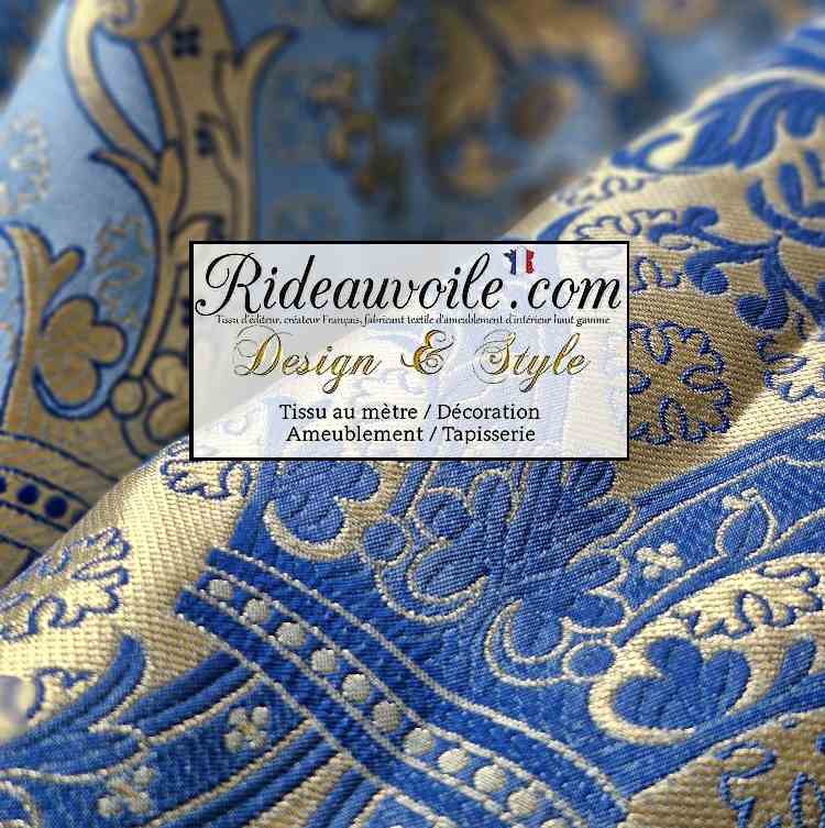 Ancienne applique de brocart portugaise du XVIIIe siècle, broderie