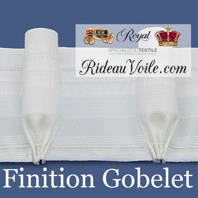 Finition à crochets ruflettes avec une style gobelet soufflé pour le haut de rideau. Comment acheter rideaux plis flamand ruban fronceur avec tissu ameublement, velours, coton, lin, occultant, ignifugé. Confection haut gamme boutique en ligne décoration architecte décoratrice intérieur France.
