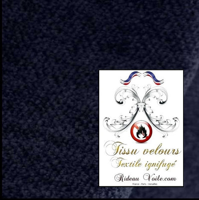 Rideauvoile boutique Textile tissu noir velours Polyester Ignifugé M1 mètre Rideau sur mesure ameublement tapisserie décoration non feu. Fabric upholstery  tapestry decoration fireproof gray velvet  meter. مواد التنجيد والديكور المخملية غير قابلة للحريق.