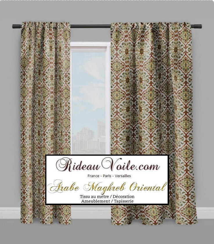 Tenture Murale Tissu Vintage – Motif Oriental – Déco Intérieur