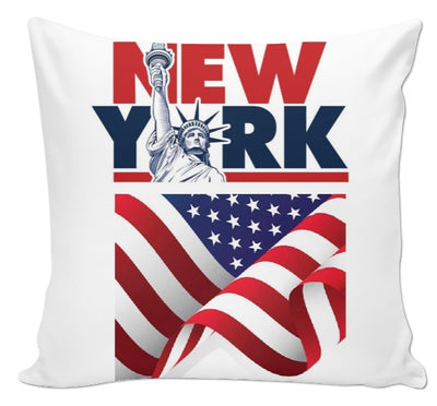 Tissu décoration tapisserie mètre motif USA Statue Liberté voyage New York City rideau couette