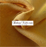 Tissu fibre ethnique exotique tropicale Toile de Jute couleur uni jaune maïs au mètre rideau