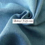 Tissu fibre ethnique exotique Toile de Jute couleur uni bleu ciel clair pastel au mètre rideau
