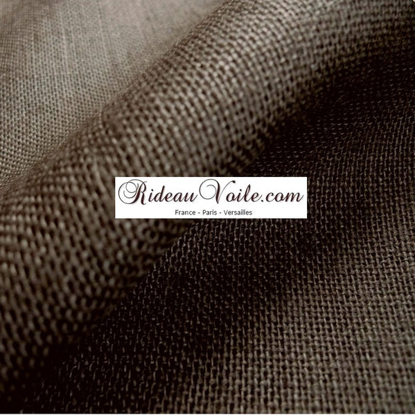 Tissu fibre ethnique Toile de Jute naturel coloré au mètre rideau marron