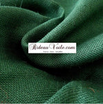Tissu fibre ethnique Toile de Jute naturel coloré au mètre rideau vert