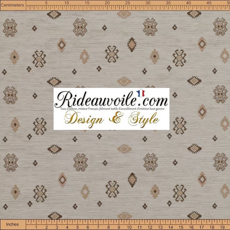 Tissu tribal aztèque/ tissu géométrique éthique du sud-ouest