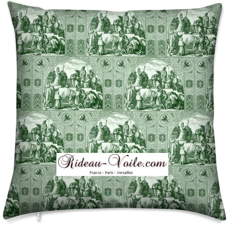 Coussin fleur de lys Blanche de Castille - Jules Pansu Coussin fleur de lys Blanche de Castille - Jules Pansu