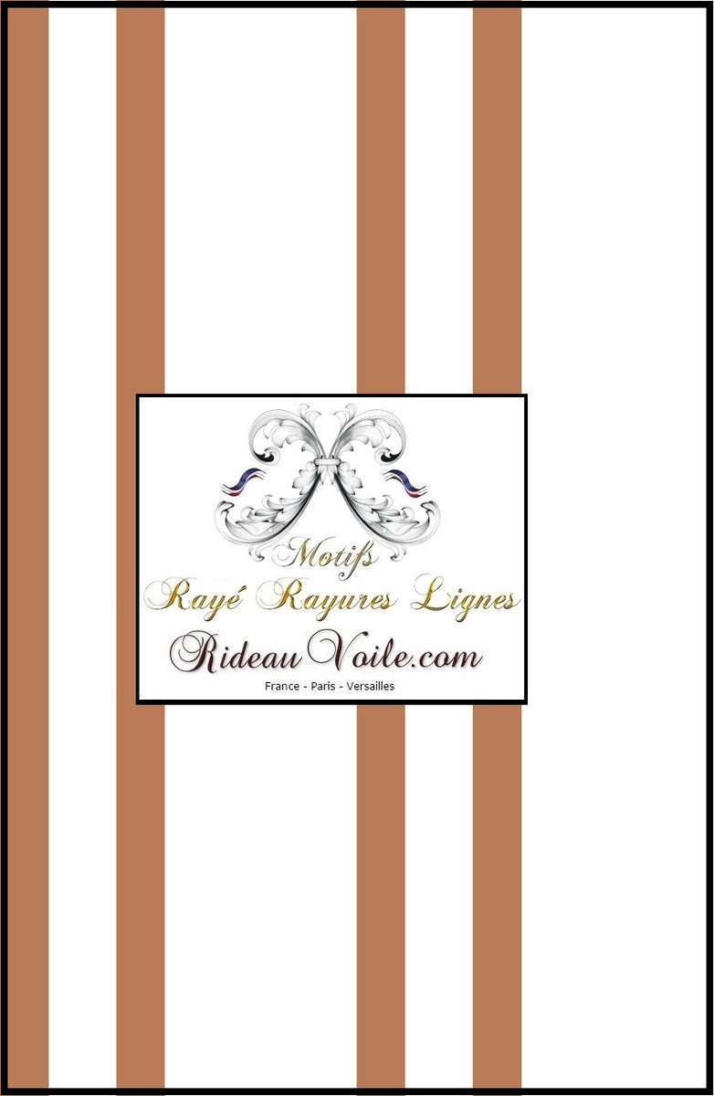 Tissu D'ameublement Rayé Beige - 3,30m X 1,50m - Coton/lin - Neuf Pour Coussins, Rideaux, Sièges