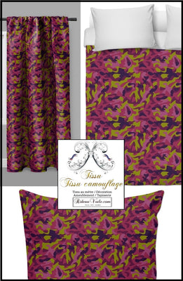 Tissus au mètre motif imprimé militaire camouflage rideau housse couette