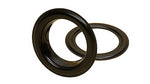 Œillet de rideau en fer/laiton - couleur laiton laqué noir- Diamètre 40mm