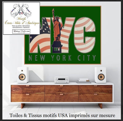 Tissu mètre USA Etats-unis d'Amérique Drapeau National Drapeau Américain Rayure Étoile rideau couette