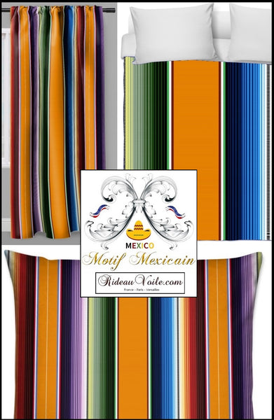 Tissu ameublement motif mexicain mètre rideau couette mexican fabric home decor drapes curtains duvet cover
