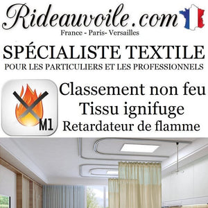 Rideauvoile | Tissu M1 non-feu impression textile d'éditeur fabricant support ignifuge au mètre rideau
