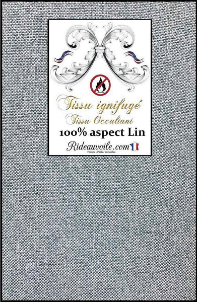 Tissu occultant design lin au mètre ameublement architecte d'intérieur rideau ignifuge