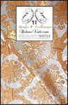 Tissu ameublement Médiéval Brocart Damasco Baroque Liturgique d'église Blanc Or rouge