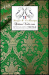 Tissu ameublement vert or Brocart Damasco Baroque Liturgique broderie Architecte intérieur