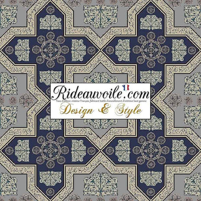 Tissu d'ameublement éditeur textile haut gamme au mètre -  Inspiration traditionnel Architecture motif orientaux imprimé Arabe Marocain design architecte décorateur Maghreb voilage oriental iranien. 