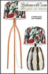 Suspension d'intérieur abat-jour designer Art luminaire luxe sur mesure tissu floral