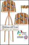 Architect custom Lighting designer lampshade interior | Abat-jour oiseaux sur mesure